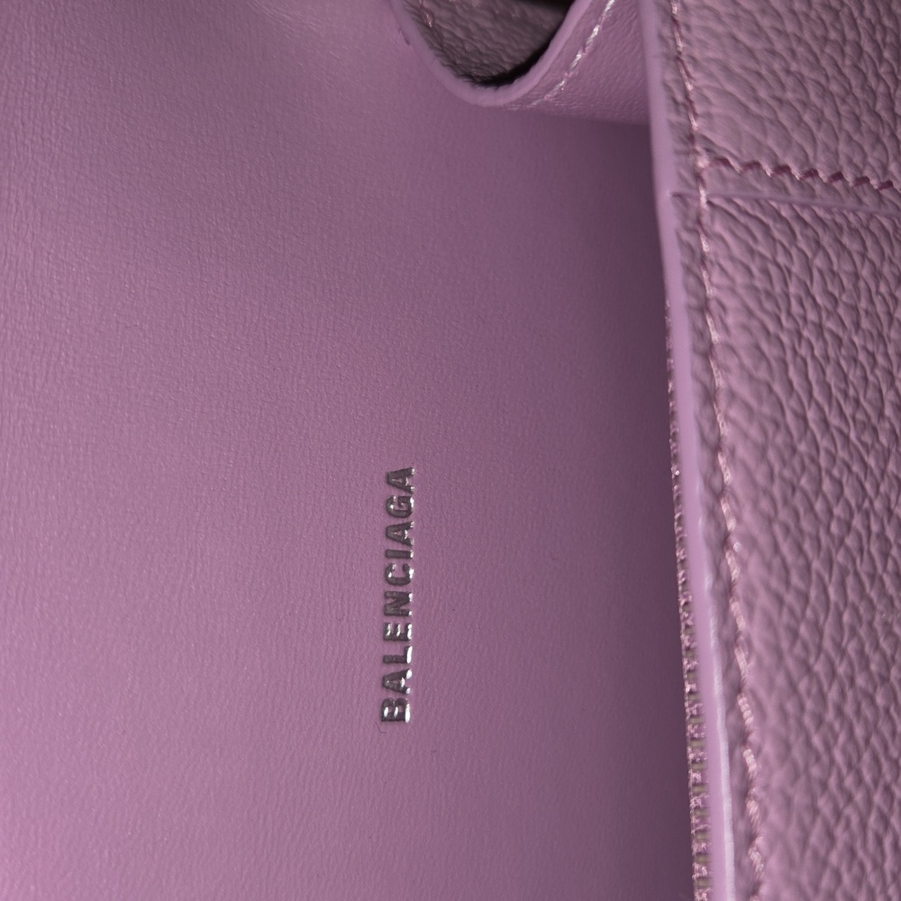Balenciaga Lilac Mini Wallet-On-Chain with Keyring - Picture 10 of 12
